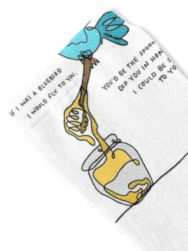 Als ik een blauwe vogel was... Sokken modieuze anime schoenen gym Damessokken Heren