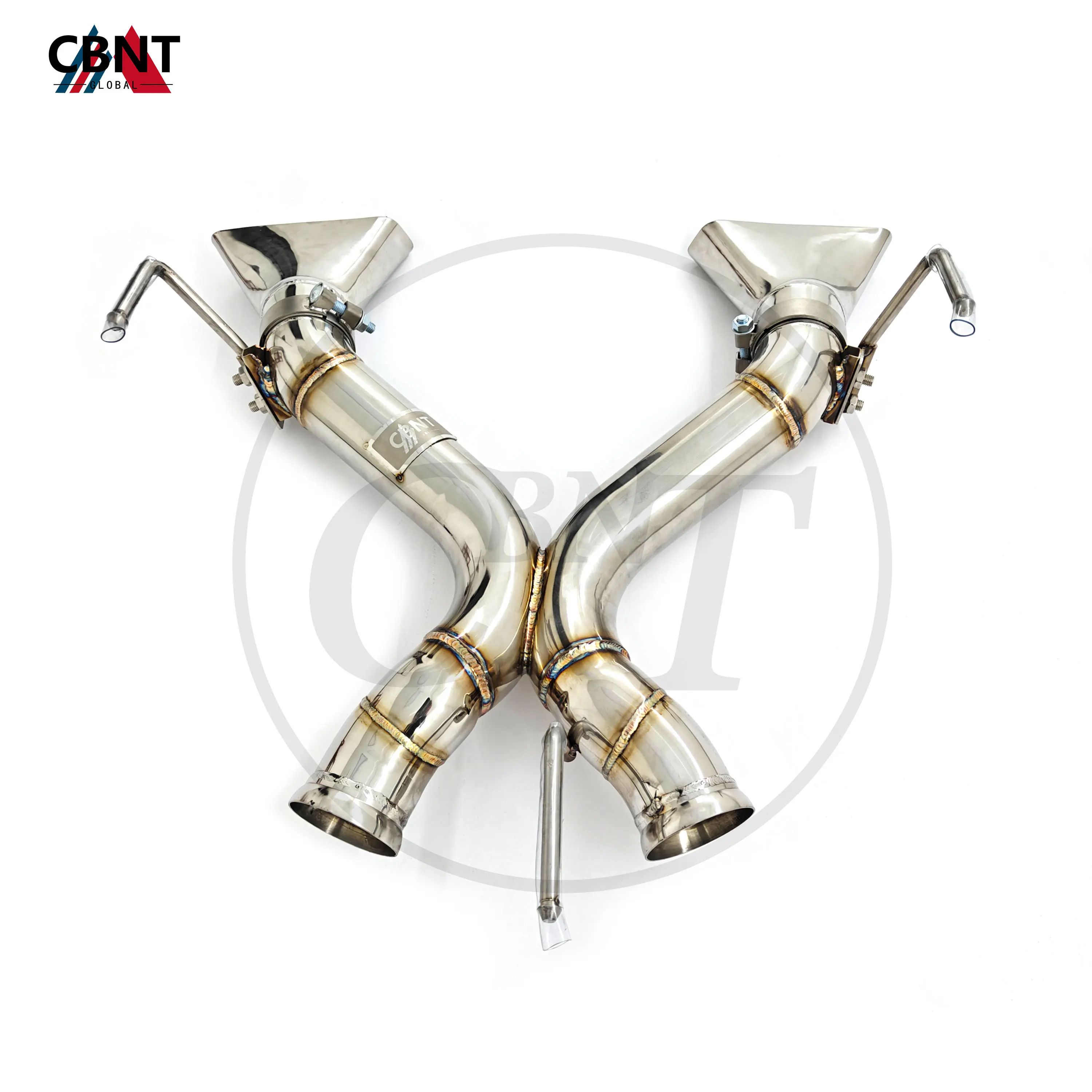 

CBNT Exhaust Pipe for McLaren 650S 675LT MP4-12 Axle-back Straight Pipe without Valve High Quality SS304 Exhaust Systems