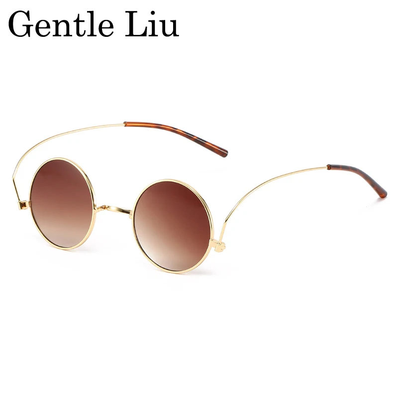 نظارات شمسية كلاسيكية مستديرة Steampunk للرجال 2025 ماركة فاخرة بإطار معدني فاسق نظارات خارجية للرجال موضة UV400 ظلال #4