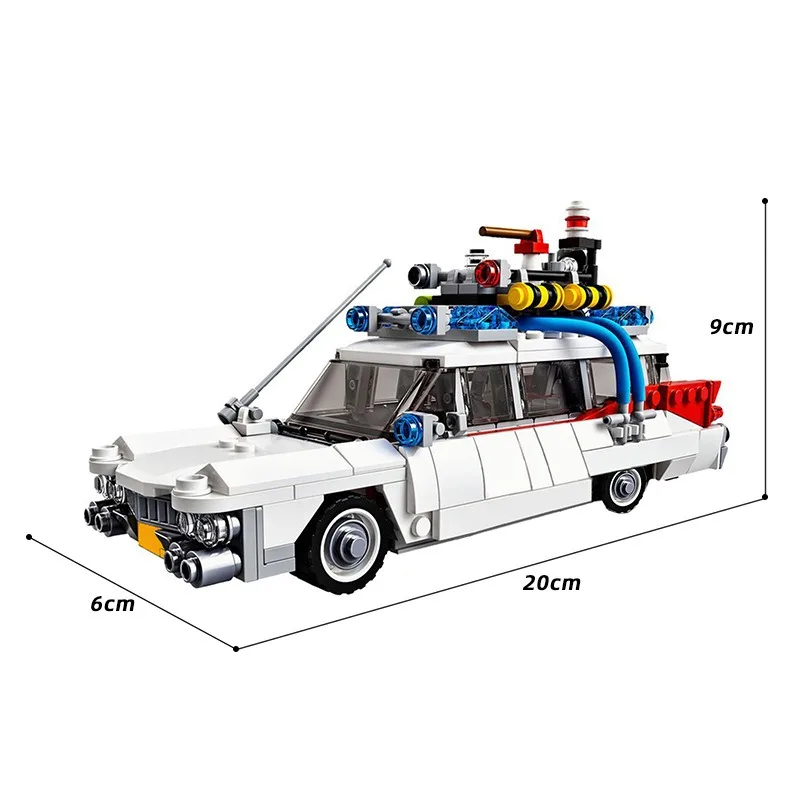 Hot Ghostbusters ECTO-1 Building Blocks Car Skyline Brickheadzs Model Bricks for Kids Adults Toys Assembly Model Bricks DIY Toys