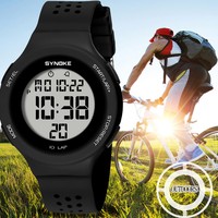 Outdoor Sport Watch Men Alarm Chrono Clock 5Bar Waterproof Military Watches LED Display Shock Digital Watch Thin Design Synoke