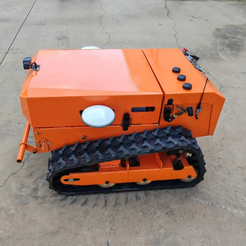 Fully Automatic GPS Navigation Lawn Mowing   with 48V Lithium Battery Track Type Mobile App-4-Stroke DIY Grade