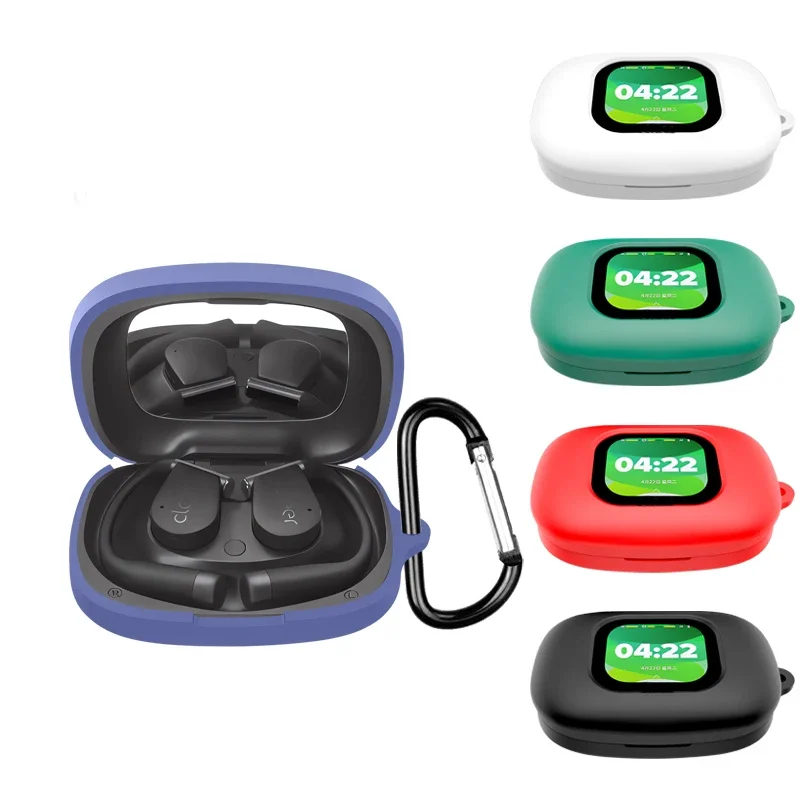 

Silicone Case Cover For Cleer arc 5,Headphone Case All-Round Shockproof Shell Case Earphone Protectiv Sleeve with Hook Accessory