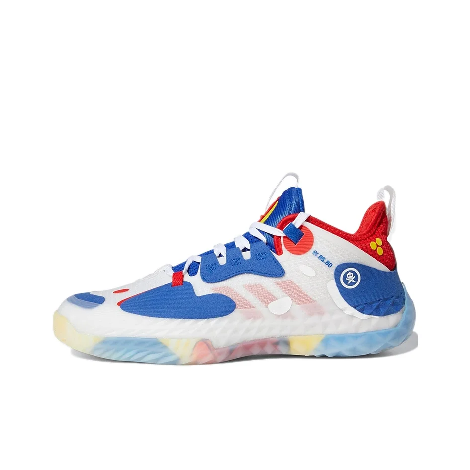 Adidas Harden Vol.5 Basketball Shoes Men's Low Top White/Blue/Red GY7489