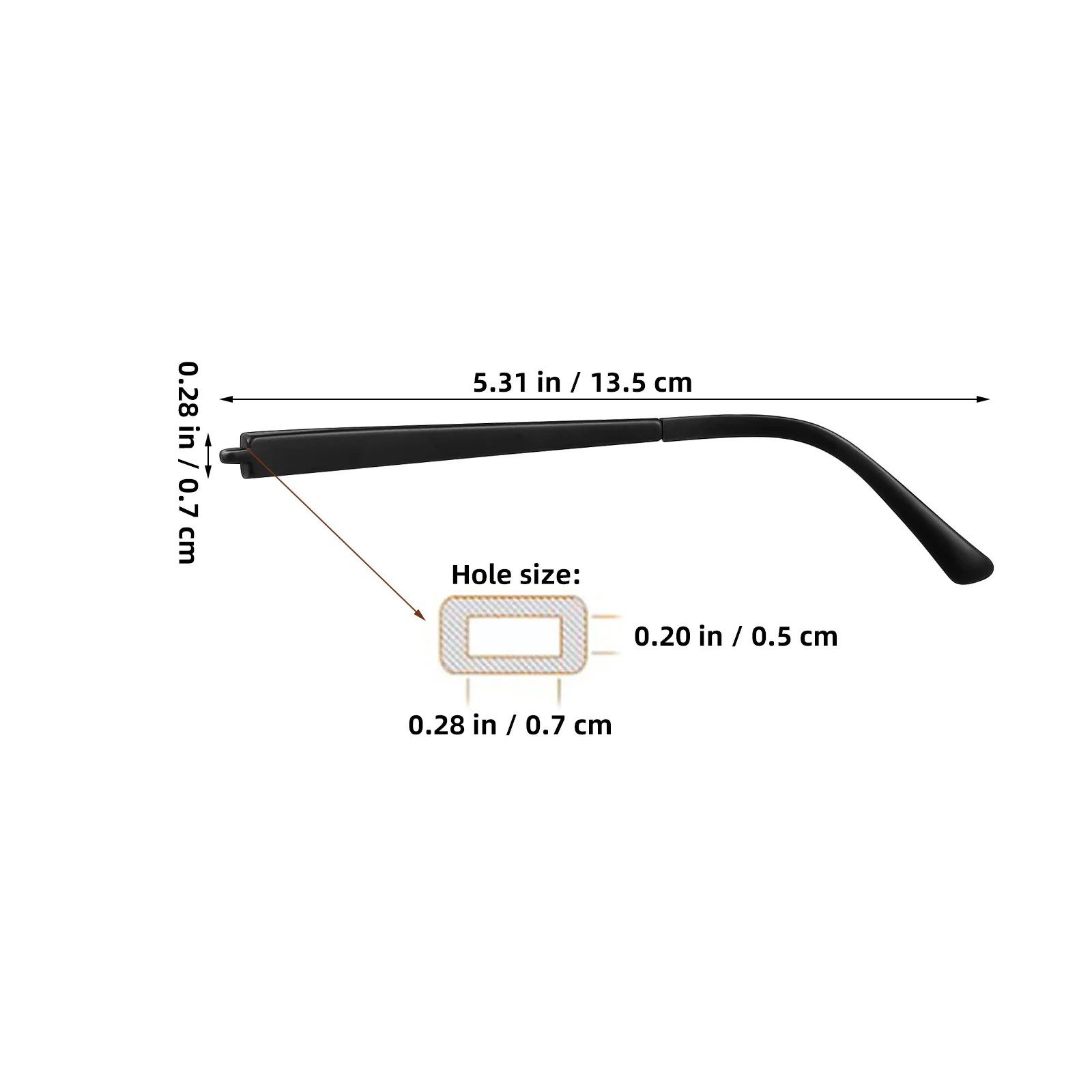 1Set Eyeglass Arm Legs Replacement Universal Glasses Temple Replacement Nonslip Lightweight Comfortable Eyeglasses Repair Kit