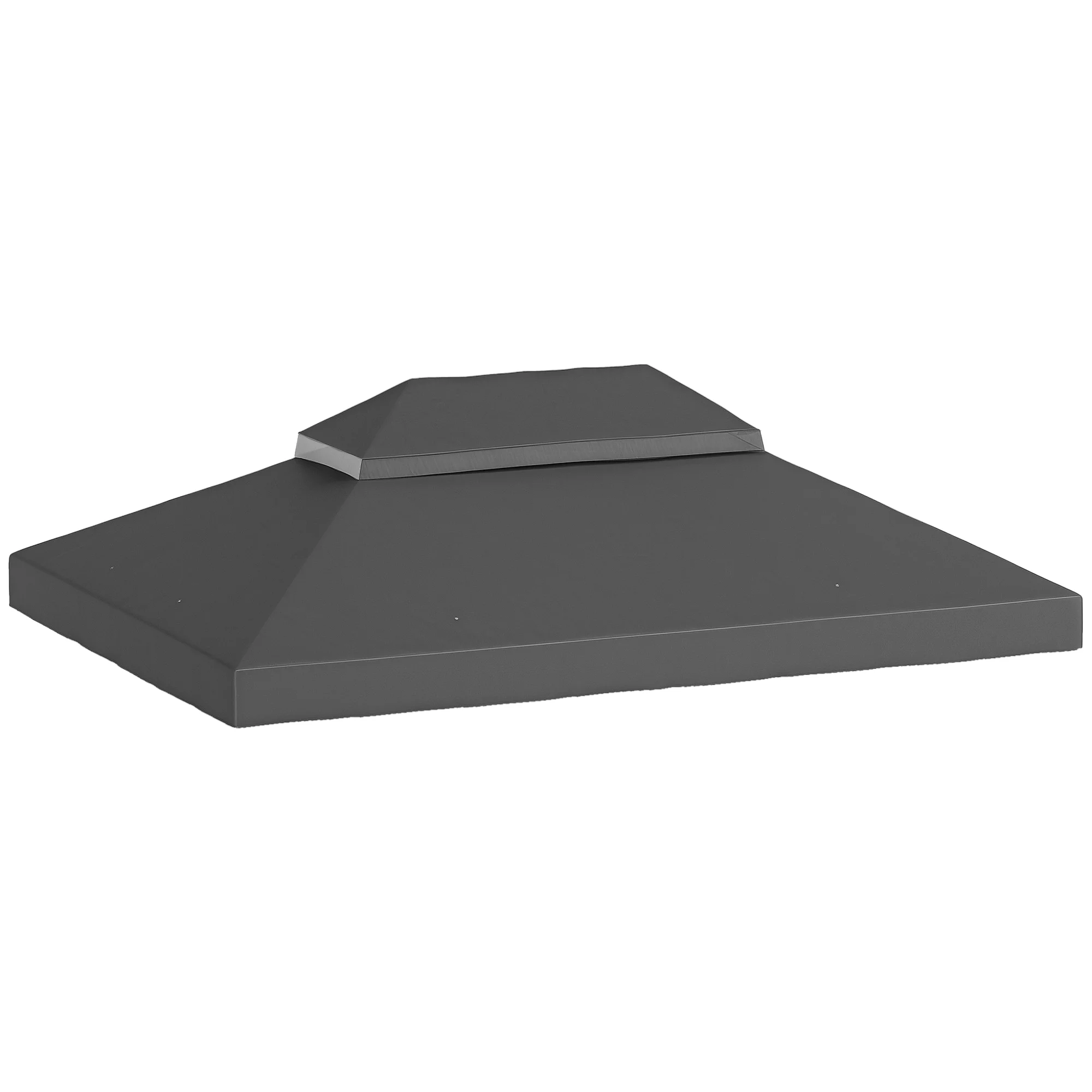 Outsunny Vervangend Dak voor Gazebo 4X3 m met Dubbel Anti-Uv Dak Grijs