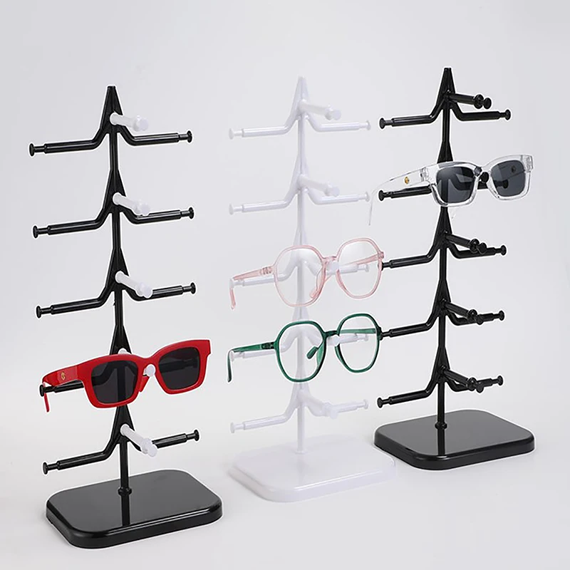 Plastic Sunglasses Show Rack Holders Eyeglasses Display Stand Storage Holder Glasses Shelf Home Organizer Space Saving Shelf