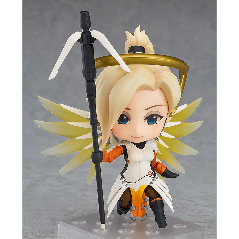10cmGSC Nendoroid 790 Overwatch Mercy Angela الكلاسيكية الجلد الشكل المنقولة أجنحة الموظفين متعددة أفخم صندوق تحصيل أنيمي نموذج