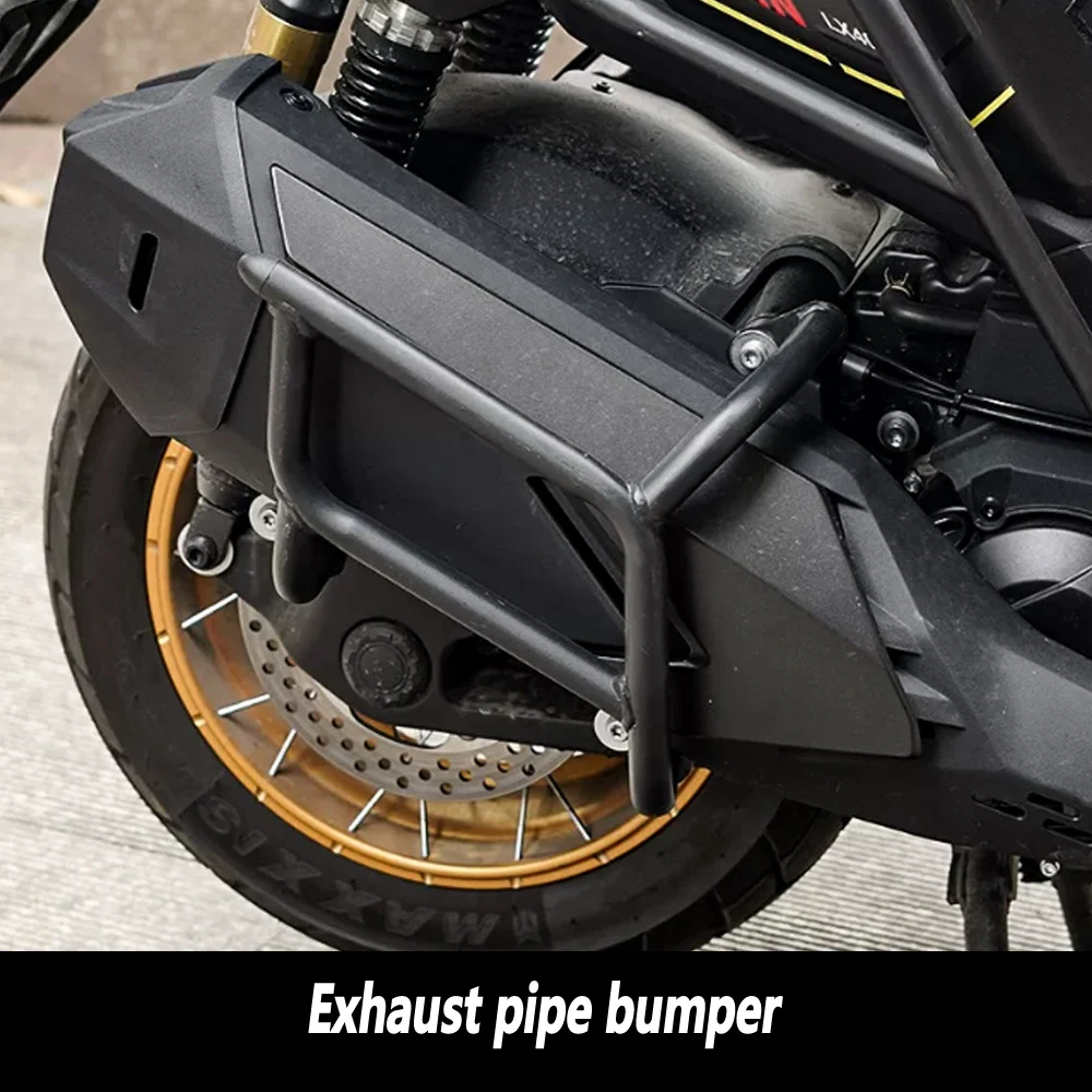 exhaust pipe bar For Voge SR450X SR450 X LX400T thickened protective bumper front and rear anti fall bar exhaust pipe bumper