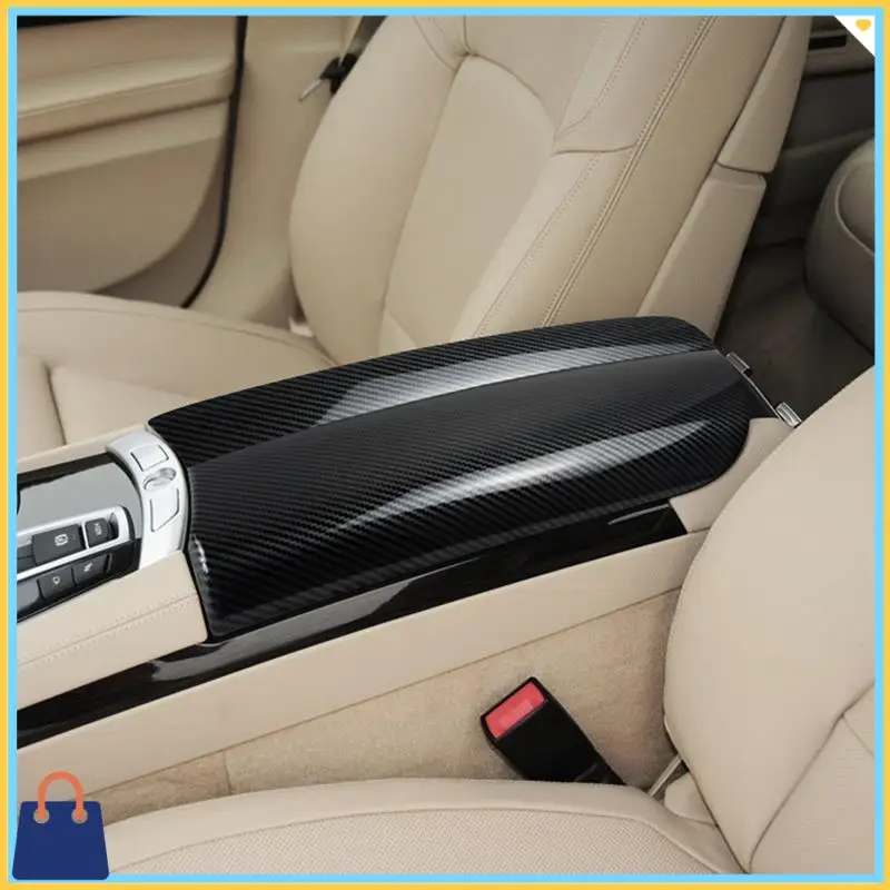 

Efficient Car Central Armrest Box Panel Central Control Armrest Box Cover Carbon Look For BMW 7 Series 730 740 750Li 2009-2015