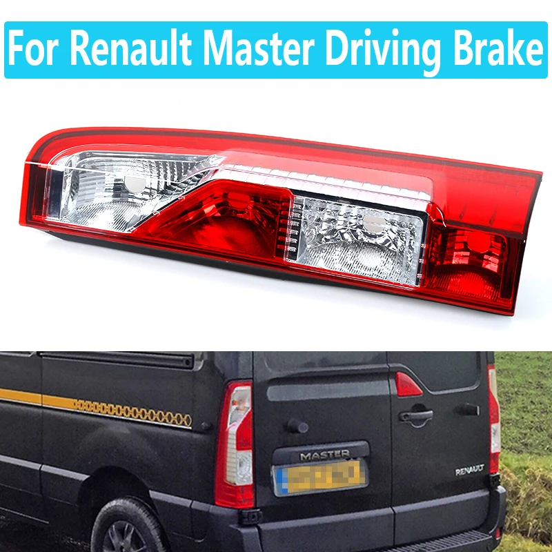 For Renault Master  LED Tail Light Reverse Taillight  Brake  Assembly Driving Brake Light Rear Fog Lamp Car