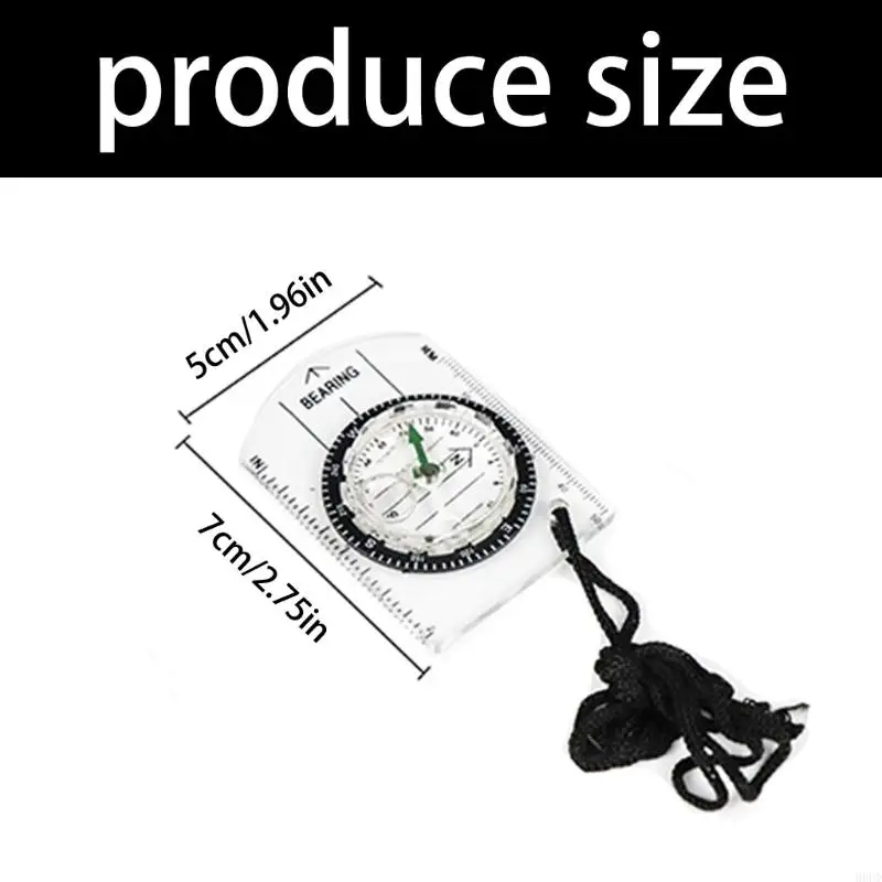 أداة ملاحة مدمجة، بوصلات عالية الدقة، مساطر الخريطة، بوصلات متعددة الاستخدامات لتوجيهات السفر 69HD