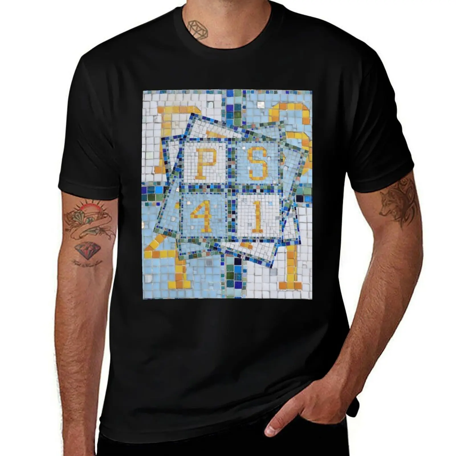 School Daze, The Greenwich Village School. PS 41 T-Shirt Plus Size Non-Shrink T-Shirt