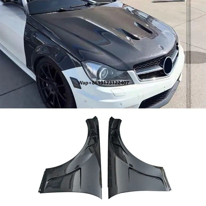

For C-Class W204 C63 2012 Carbon Fiber Fender Side Fenders Car Auto Parts