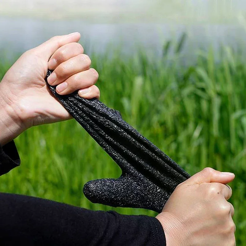 /HTF/Fish Catch Gloves Fishing Glove With Magnet Hook Non-Slip Gloves Catching Fish Latex Hunting Gloves For Accessories 1/2 Pcs