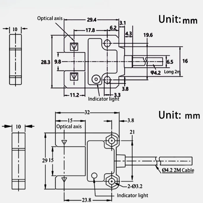 U-شكل فتحة الكهروضوئية التبديل EE-SU10 N SU10N SU15N التعريفي الحد الاستشعار NPN PNP NO NC 4 أسلاك 12 فولت-24 فولت 10 مللي متر 15 مللي متر 100mA #5