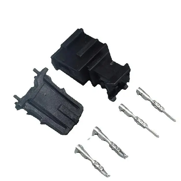 shhworldsea 2 Pin/Way 3.5mm Male Female Auto Electrical Trunk Light Connector License Plate Light Plug Socket 1J0971972 3B097271