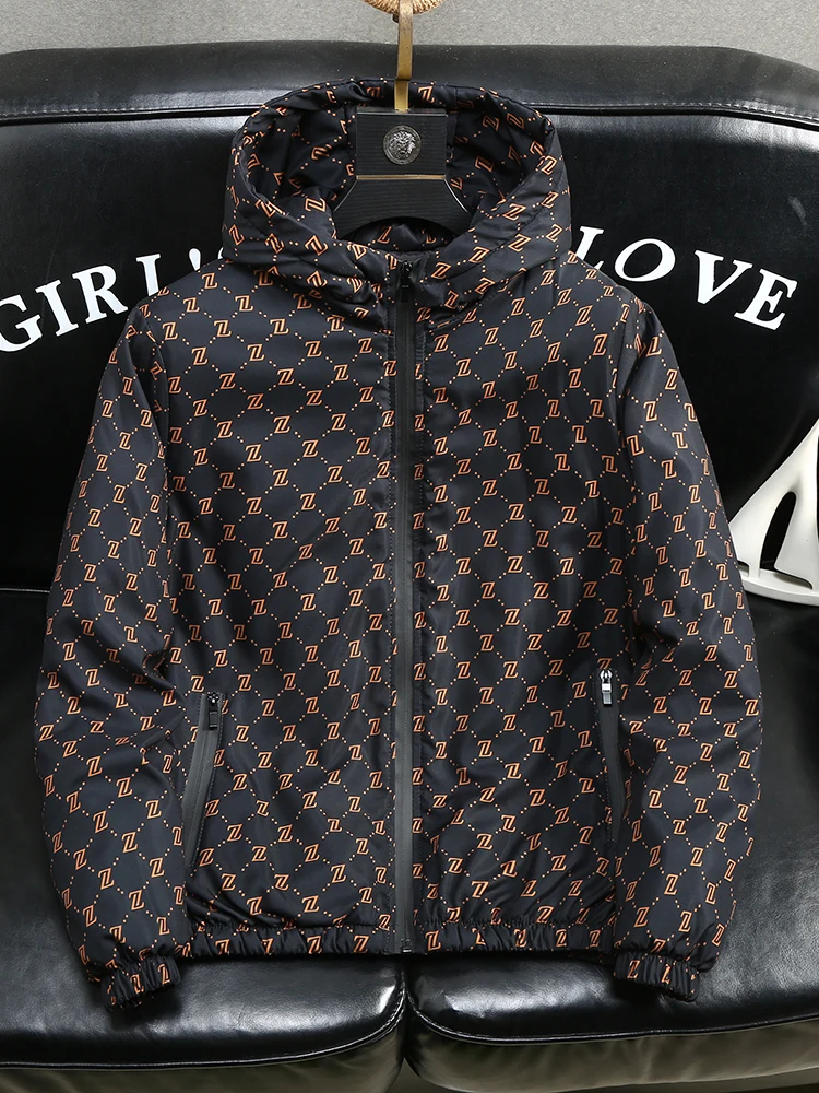 العصرية مقنعين رقيقة القطن Jaet الرجال الخريف الشتاء المقاومة الباردة الشباب حجم كبير جذاب الدفء اثنين ملابس خارجية القطن