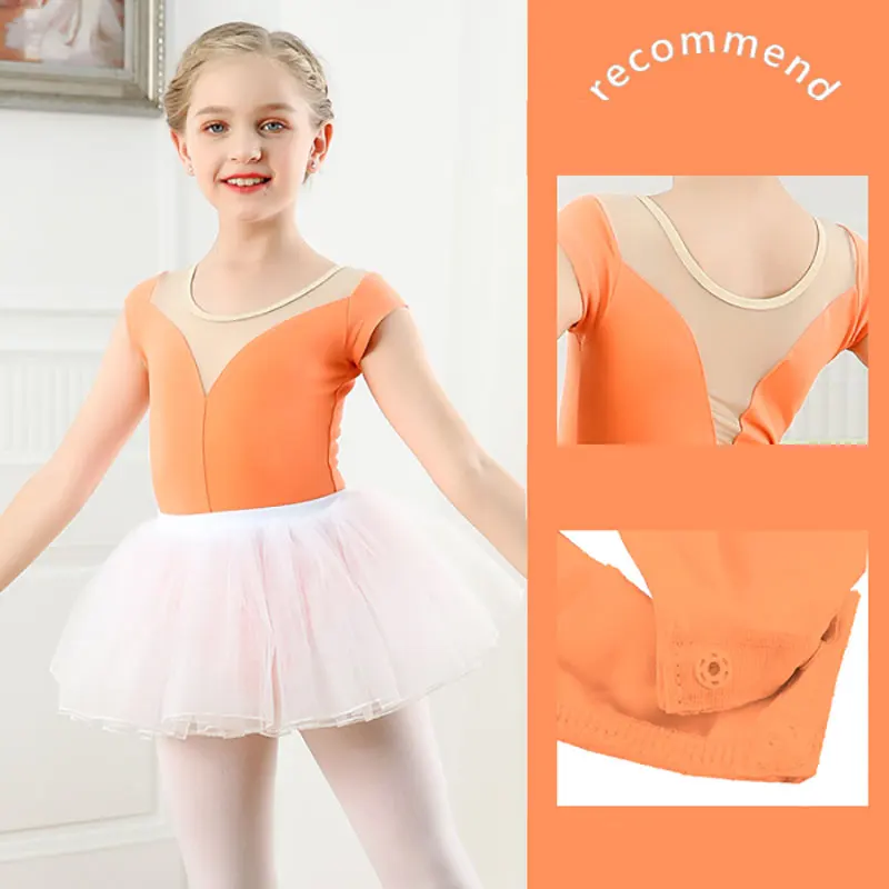 Kids Girls Ballet Dress Swimsuit for Dancing Tutu Ballet Leotard Fancy Costume Girl Gymnastics Leotard Ballerina Ballet Clothing