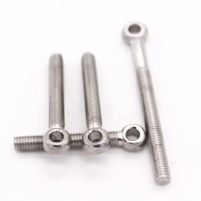 M5 M6 M8 M10 M12 M14 M16 GB798 304 A2-70 Stainless Steel Loop Circle Hole Bolt Ring Eye Screw Eyebolt Eyescrew Metric Thread