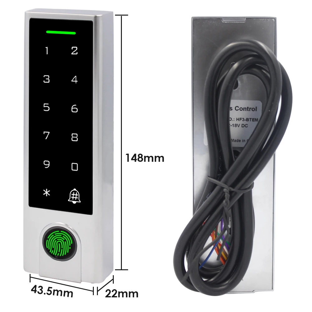 Tuya APP Fingerprint Access Control Standalone Keypads 125Khz RFID Reader Door Lock Waterproof Keypad Wifi Remote Open Anywhere