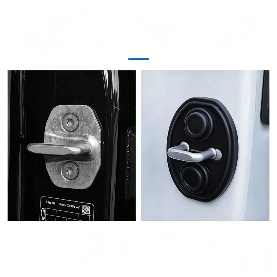 Upgrade Car Door Closing Shockproof Silicone Cushion Mute Shock Absorber Protective Covers Car Door Latch Accessories