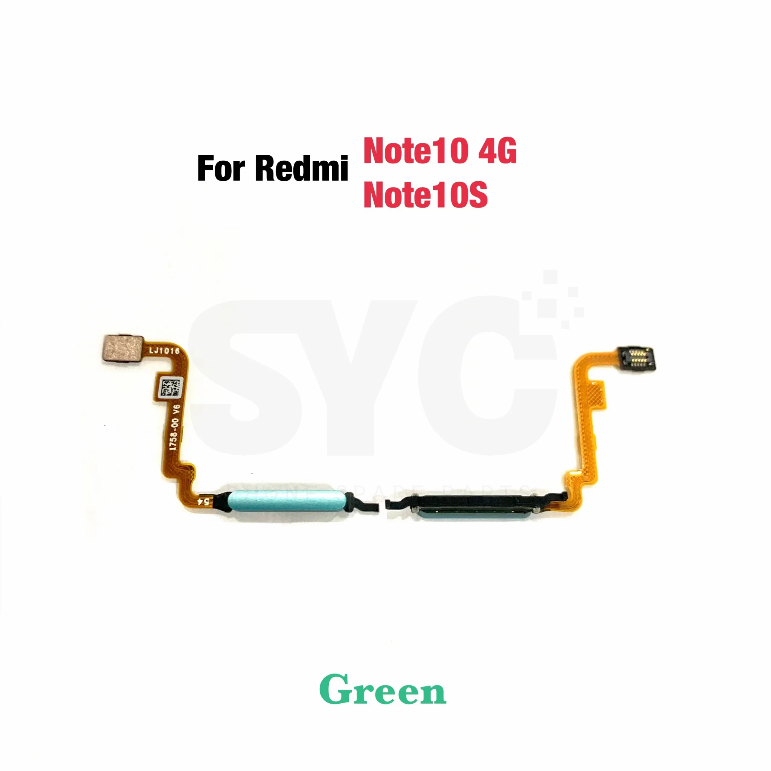 10Pcs/Lot New Fingerprint Scanner For Xiaomi Redmi Note 10 Note 10S Home Button Fingerprint Menu Return Key Sensor Flex Cable