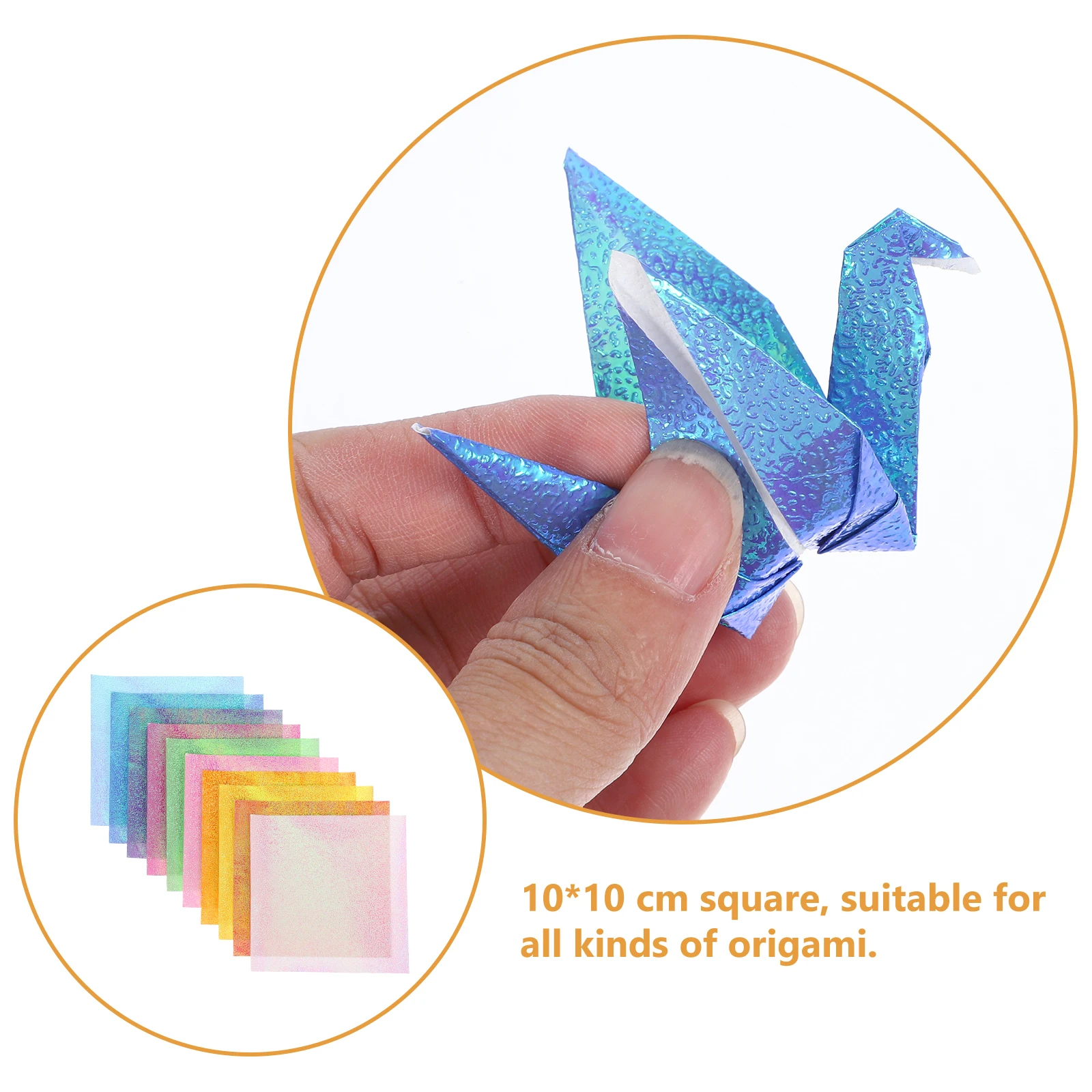 50Pcs Lustrous Craft Paper Sheets Double Sided Origami Paper for DIY Handicrafts Detailed Printing Painting Projects Fun Family