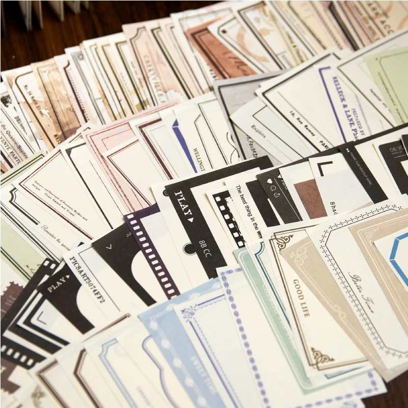 Papier à Message Rétro Série Free Line, Mémo Sub, 4 Paquets/Uno