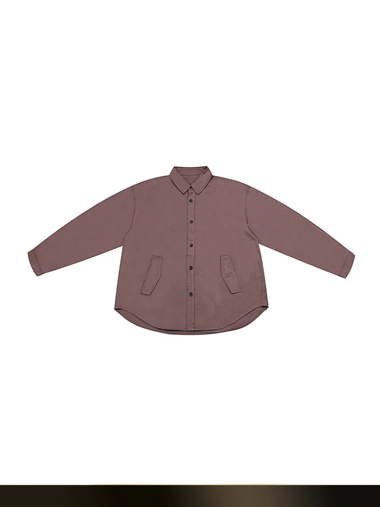 

Retro Waed Long Sve irt Men Spring New Color Simple Couple Sle Cotton 00% Loose Fit Youth Faion Summer