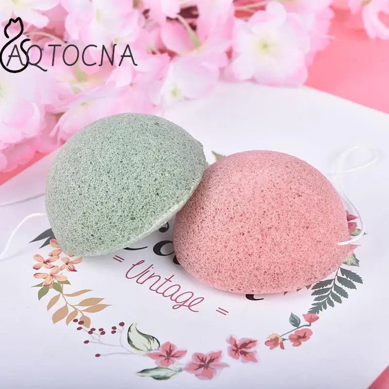 Face Washing Cleansing Sponge Natural Konjac Konnyaku Facial Puff Face Care Sponge Cosmetic Puff Women Makeup Skin Care Tool