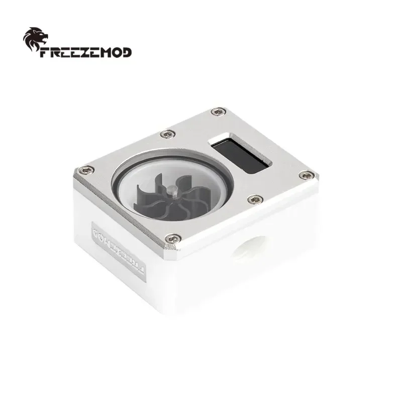 

FreezeMod Computer Water Flowmeter Electronic With Temperature Display VA LCD Screen Refresh In 0.5 Seconds WDXS-T4