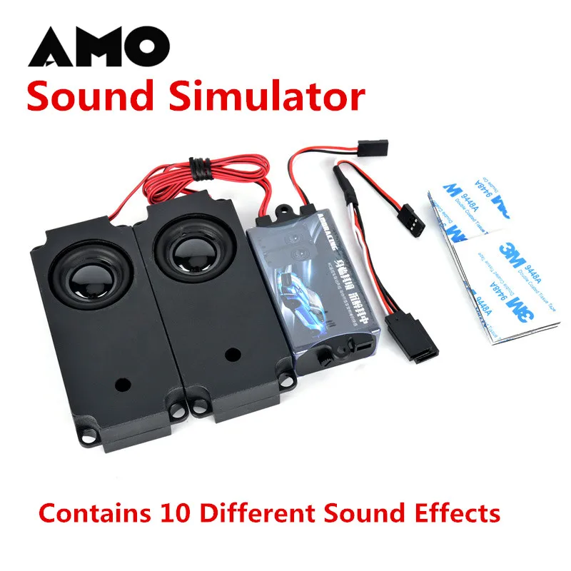 Parti di automobili RC Altoparlanti Simulatore del suono del motore di 2 generazione Gruppo 10 effetti Acceleratore Collegamento Simulatore del