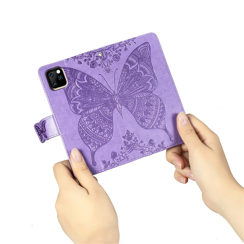 Butterfly Wallet Case For Apple iPhone 13 12 11 Pro Max X XS Max XR iPhone 6 6S 7 8 Plus Pu Leather Flip Case Coque Fundas Shell