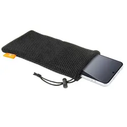HAWEEL Headphone Phone Nylon Mesh Storage Pouch Bag For Smart Phones/iPad/Power Bank/Camera Accessories/18.5x9cm/24x16cm