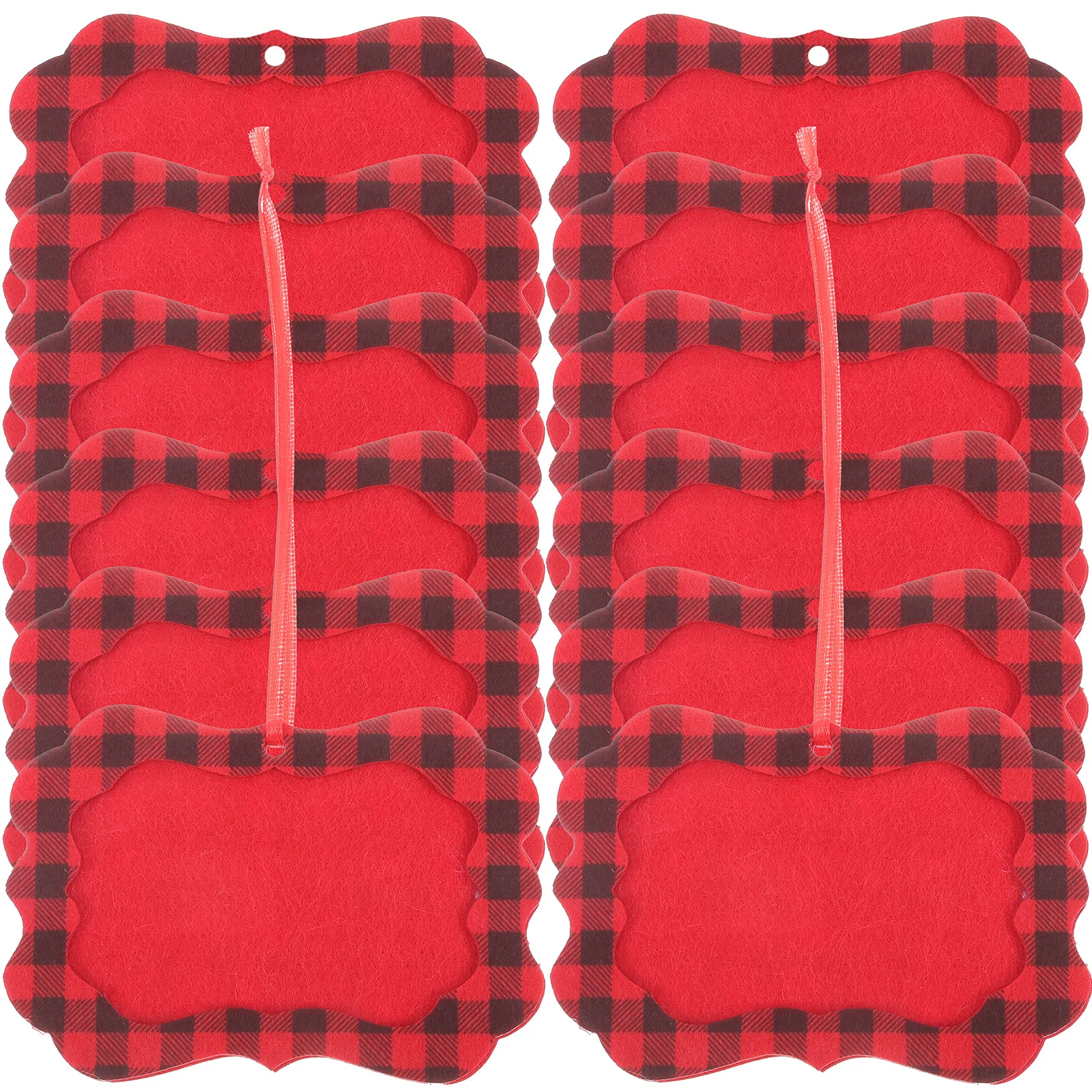 

12 Pcs Christmas Decoration Photo Frame Decorate Holiday Ornaments DIY Pendant Homemade Felt