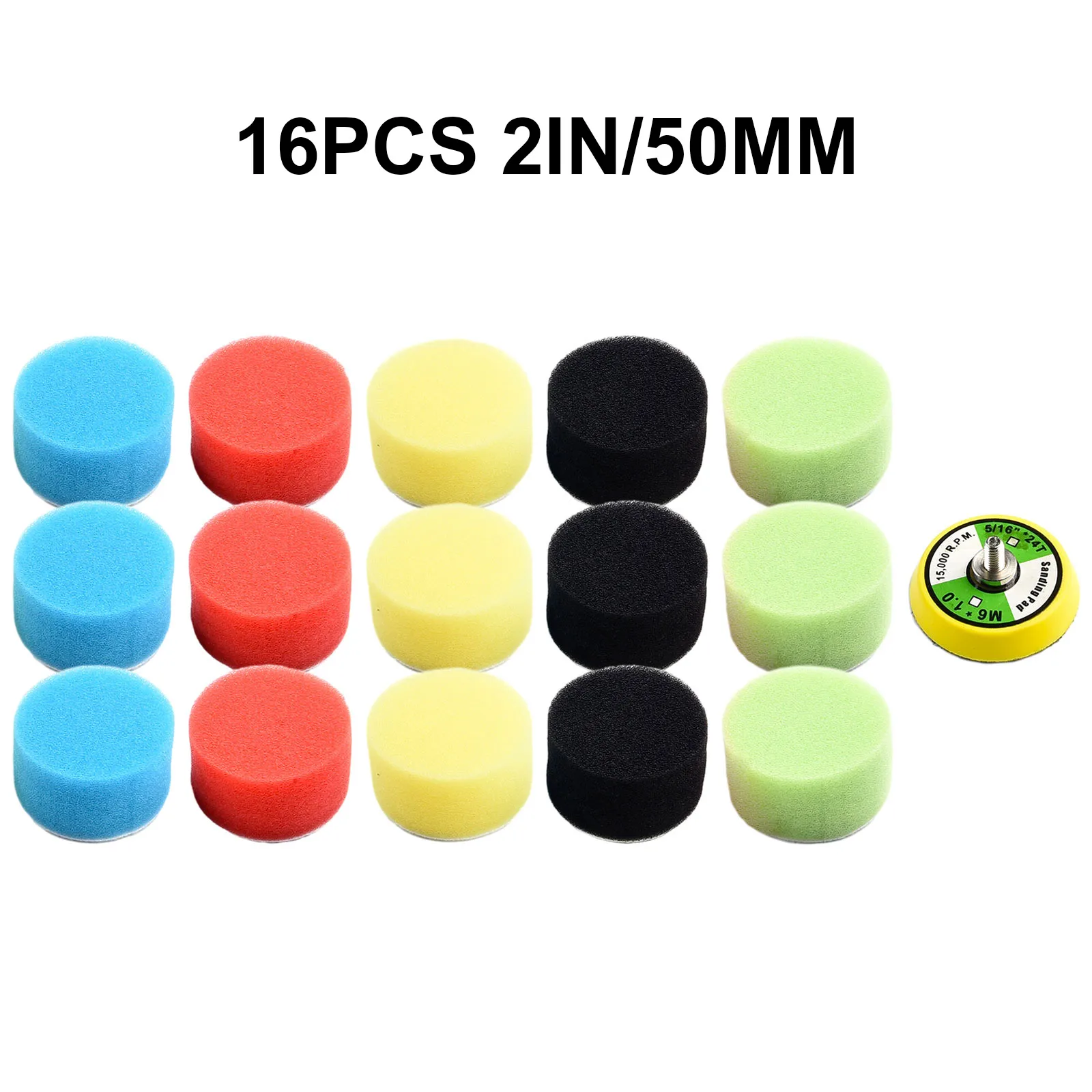 

Набор полировальных подушечек из 16 предметов для вощения и уплотнения автомобиля, губчатые подушечки высокой плотности для электрических или пневматических полировщиков