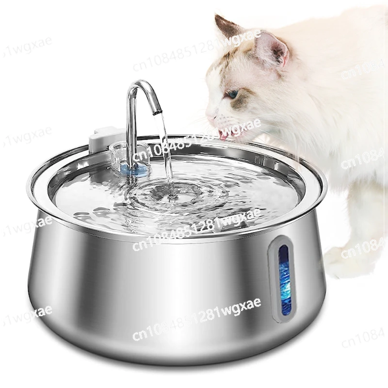 4L Cat Fountain Stainless Steel Automatic Pet Water Dispenser Super Silent Dog Fountain with Filtered Cat Products