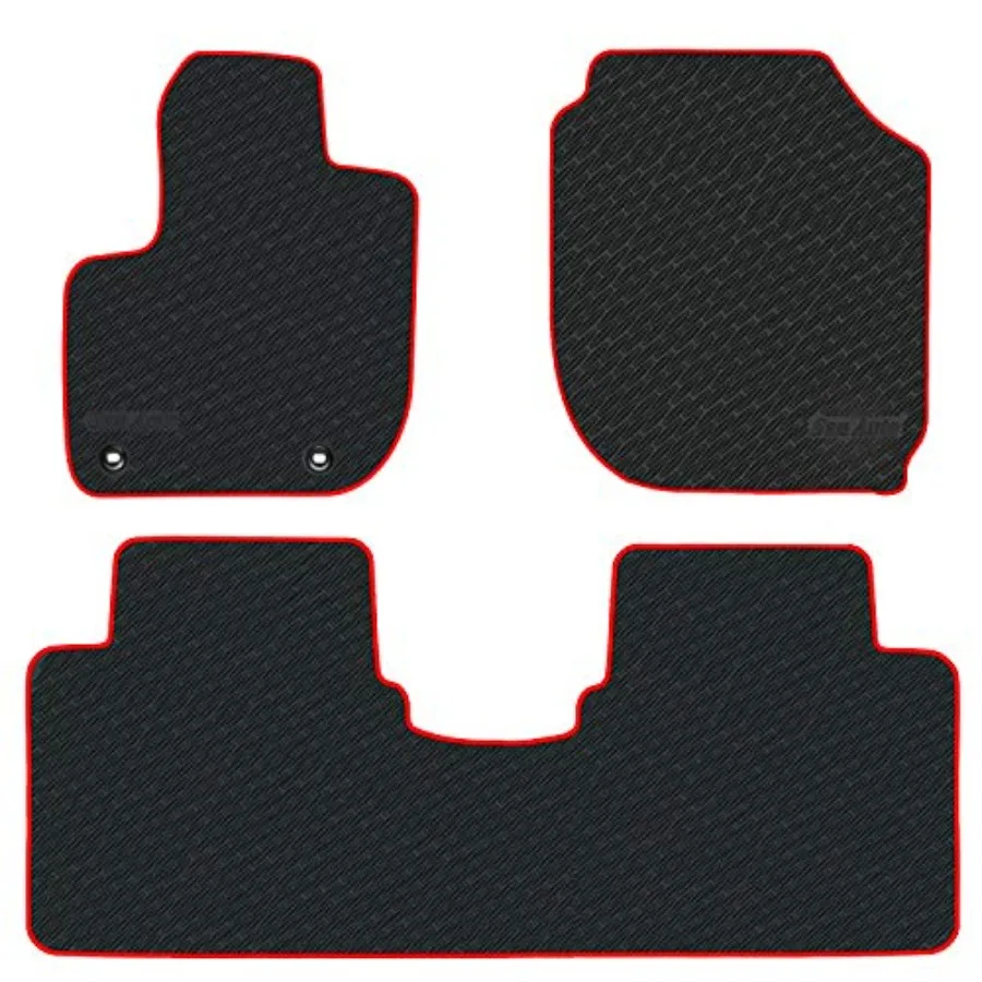 

Car s Custom Fit for Honda HR-V 2015 2016 2017 2018 2019 2020 2021 2022 Red Rubber Car Liners Set All Weather Protection Heavy