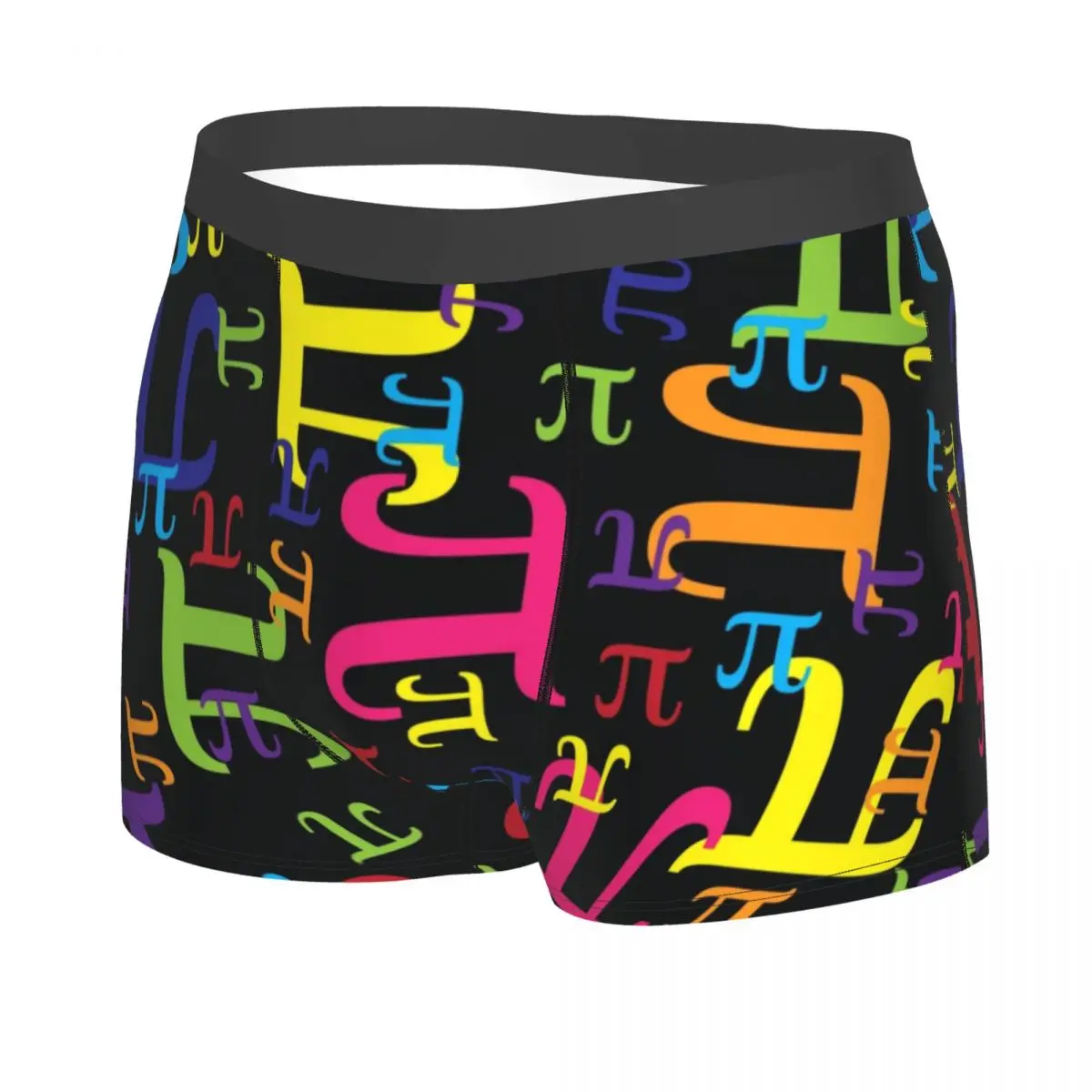 Custom Pieces Of Pi Boxers Shorts Men's Math Science Nerd Geek Briefs Underwear Novelty Underpants