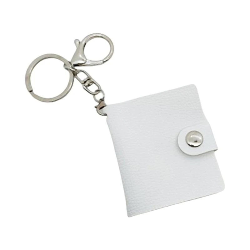 

652F Portable Small Albums Keyrings Accessory for Special Gifts Heat Press Personalize Sturdy PU Leather for Casual Wear
