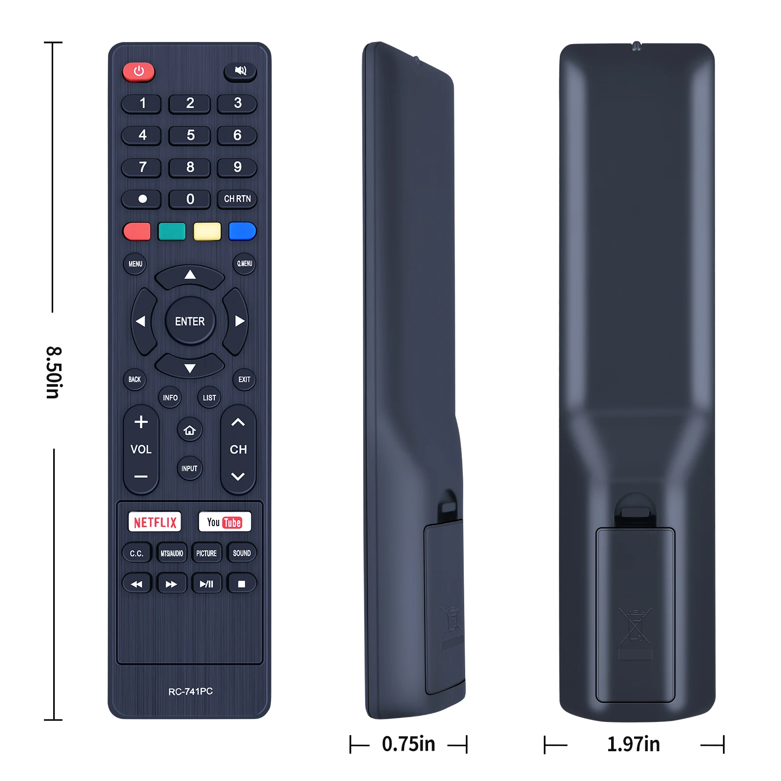 Novo controle remoto para daewoo allux smart tv RC-741PC al55asuhd