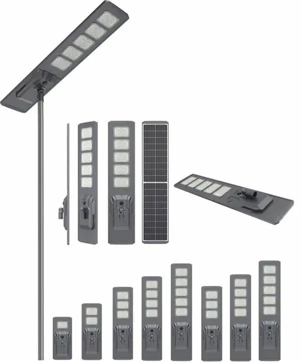Solar LED street light with motion sensor IP65 waterproof 500W outdoor integrated landscape lighting and road lighting