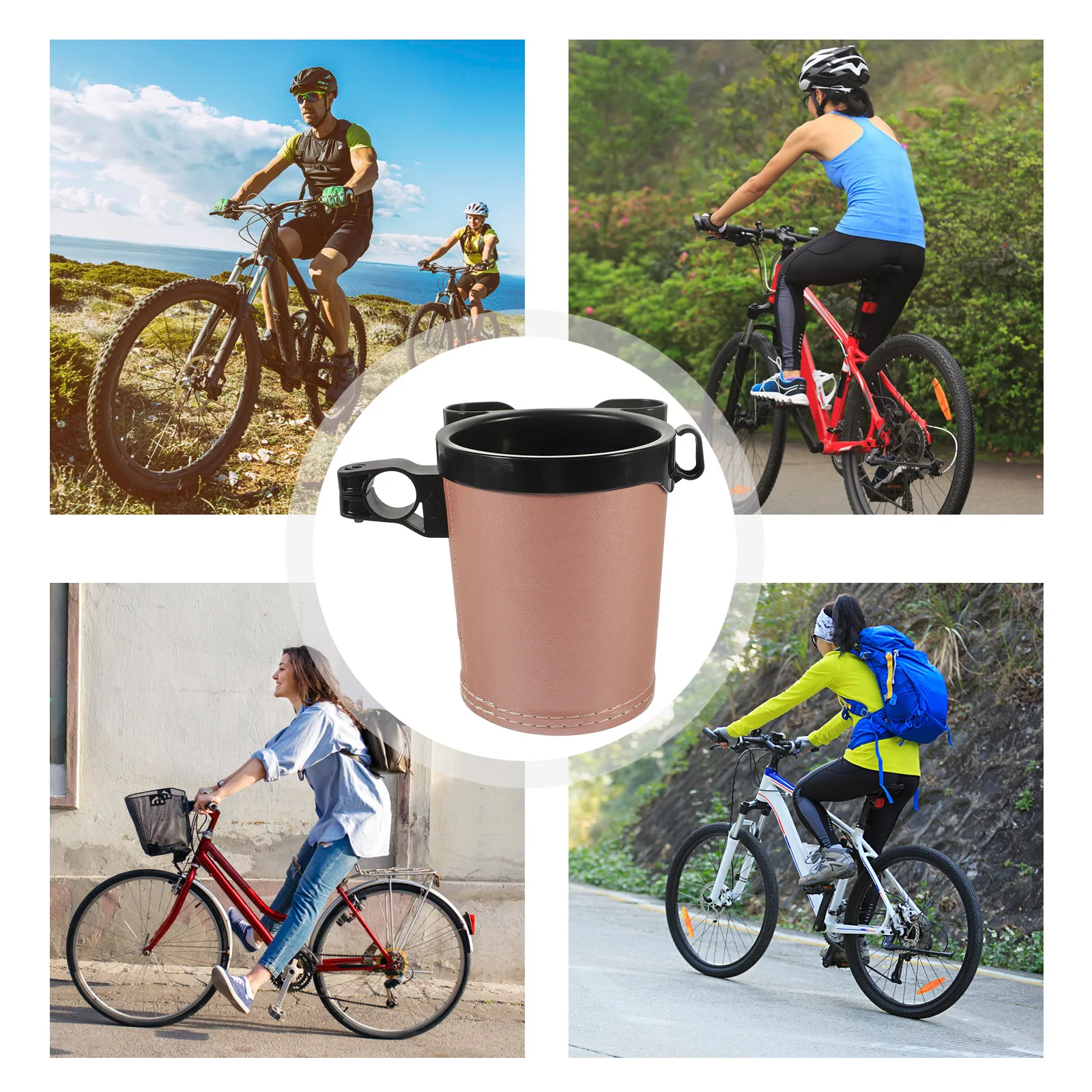 

Bicycle Cup Holder Bike Bracket for Wheelchair Stroller Rose Bottle Rack Stable Outdoor Riding Gift Storage