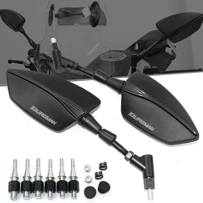 

For BURGMAN AN125 AN250 AN400 AN650 AN 650 Burgman 400 650 125 200 Motorcycle Rearview Mirror View Side Mirrors