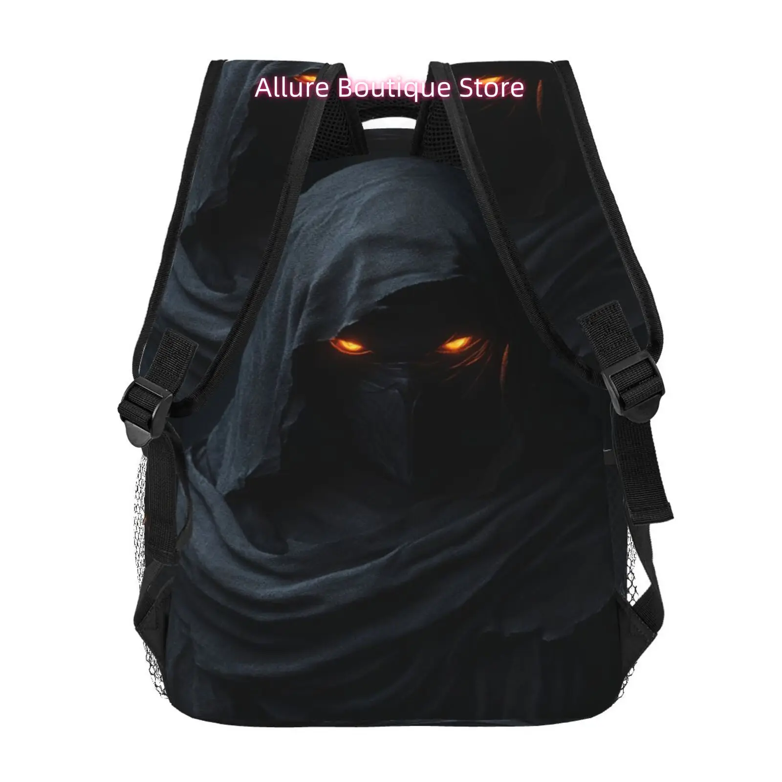 Full-Color Print of Nightly Walker Pattern, Backpack with Shoulder Strap And Waist Protection Design, Fashionable Laptop Ba