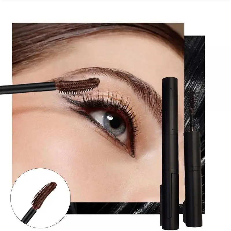 Wimper Mascara Draagbare Lash Mascara Met Borstel Zwart Bruin Volumineuze Mascara Verlenging En Volumizing Oogmake-up Lash Lift