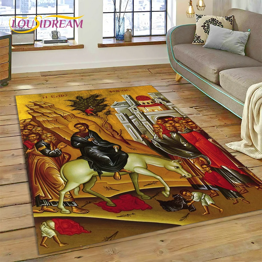 Cartoon Africa Ethiopian Custom Painting Art Carpet Rug for Bedroom Living Room Home Sofa Decoration,kids Large Decor Floor Mat