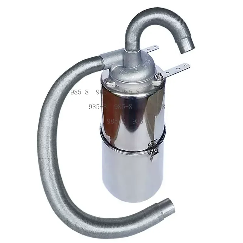 High Temperature Pressure Dust Collection Unit, Aluminum Alloy Cyclone Assembly Equipped with 25mm Caliber and 1L Dust Bin