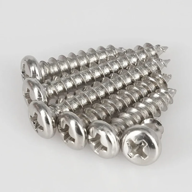 

Cross Recessed Truss Head Self Tapping Screw M1 M2 M3 M4 M5 M6 304 Stainless Steel Phillips Mushroom Umbrella Head Wood Screw